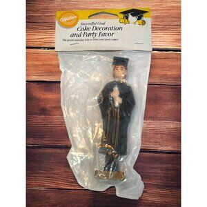 Wilton 4.5" Successful Grad Male Graduate Figurine Cake Decoration & Party Favor